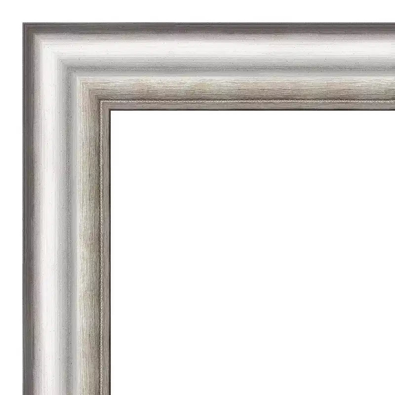 Specchio da parete per salone con cornice 25" x 25" argento