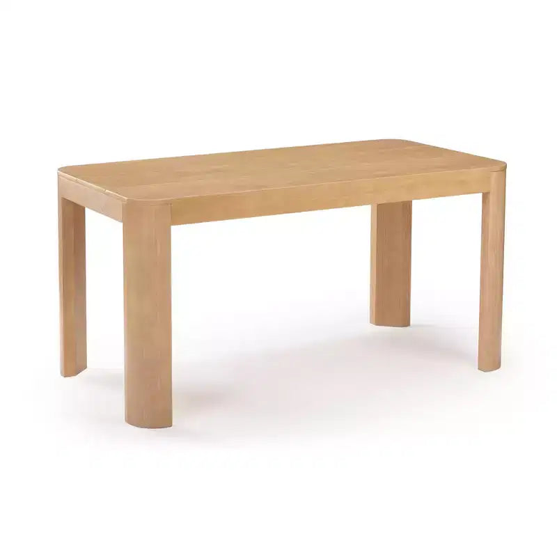 Tavolo da Pranzo Rotondo in Legno Massello da 152 cm - Tavolo Moderno per 4 Persone