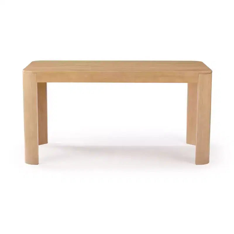 Tavolo da Pranzo Rotondo in Legno Massello da 152 cm - Tavolo Moderno per 4 Persone