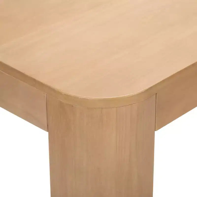 Tavolo da Pranzo Rotondo in Legno Massello da 152 cm - Tavolo Moderno per 4 Persone