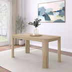 Tavolo da Pranzo Rotondo in Legno Massello da 152 cm - Tavolo Moderno per 4 Persone