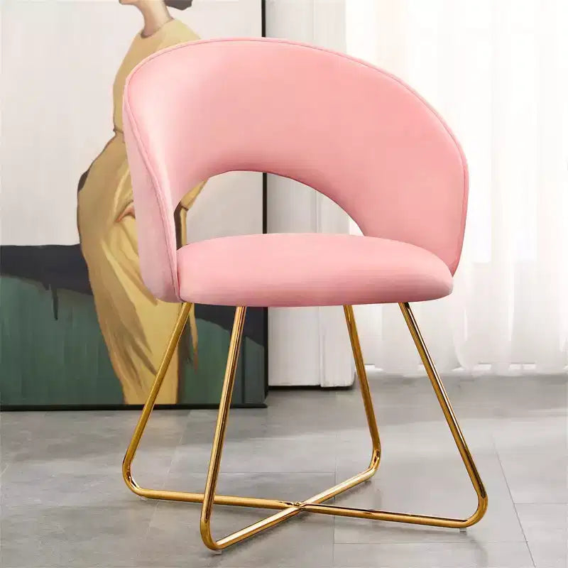 Sedia da toeletta in finto velluto, sedia moderna per vanity, sgabello imbottito per trucco per camera da letto, soggiorno, spogliatoio
