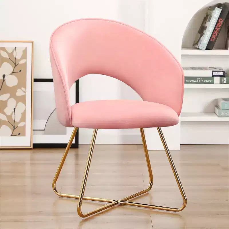 Sedia da toeletta in finto velluto, sedia moderna per vanity, sgabello imbottito per trucco per camera da letto, soggiorno, spogliatoio