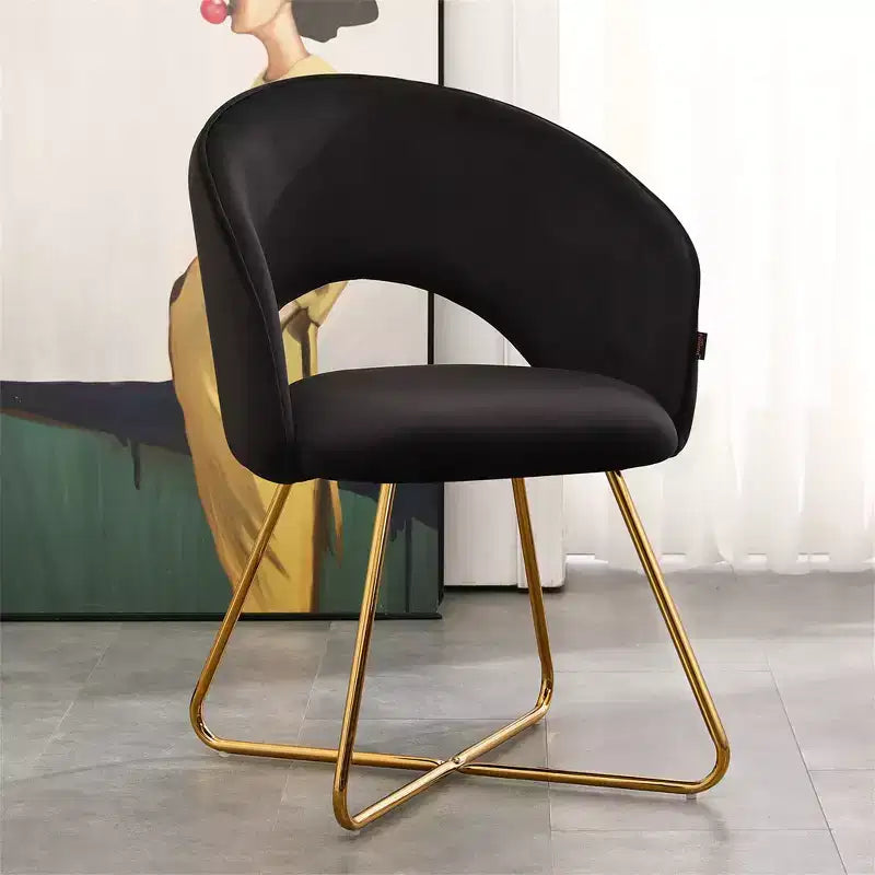 Sedia da toeletta in finto velluto, sedia moderna per vanity, sgabello imbottito per trucco per camera da letto, soggiorno, spogliatoio