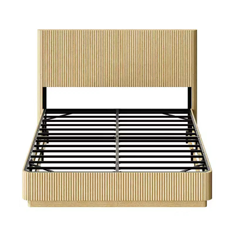 Struttura letto galleggiante a LED con supporto in metallo resistente