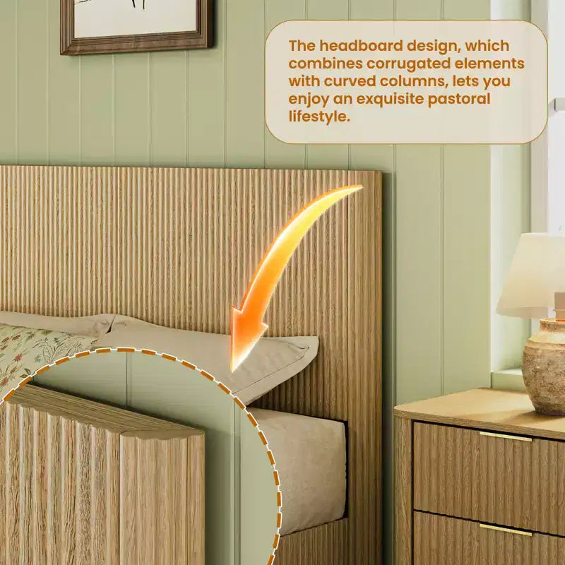 Struttura letto galleggiante a LED con supporto in metallo resistente