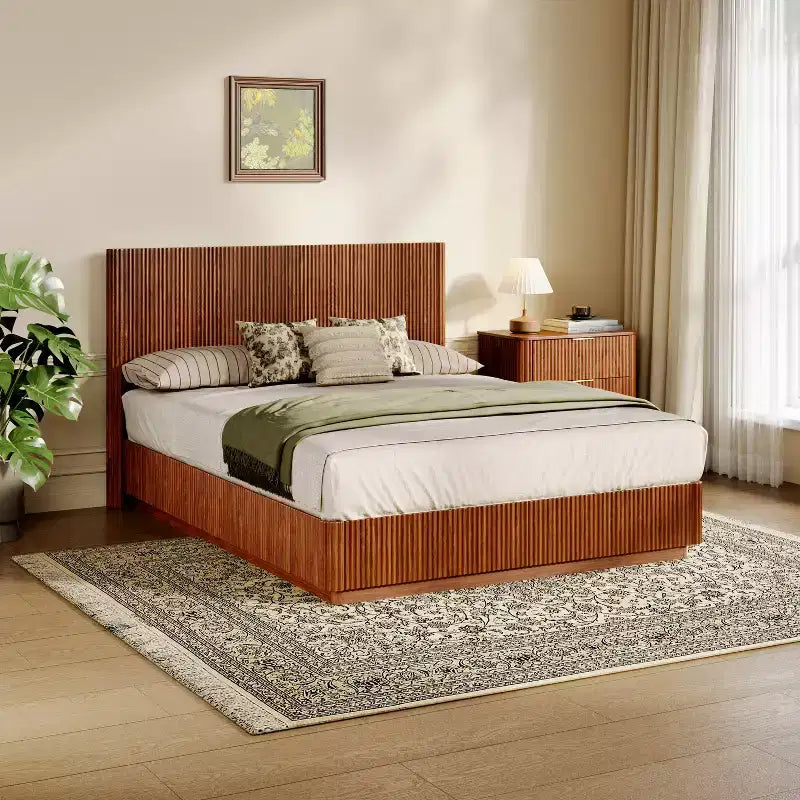 Struttura letto galleggiante a LED con supporto in metallo resistente