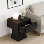 Tavolino moderno in legno con cassetto contenitore