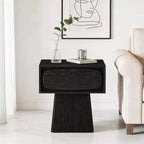 Tavolino moderno in legno con cassetto contenitore