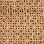 Panca d'accento Lovina in rattan e legno di acacia miele chiaro/marrone chiaro