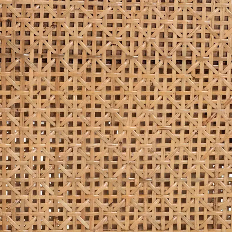 Panca d'accento Lovina in rattan e legno di acacia miele chiaro/marrone chiaro