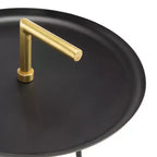 Tavolino con maniglia - Nero/Oro