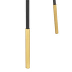 Tavolino con maniglia - Nero/Oro