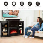 Mobile TV con camino da 70" e focolare elettrico da 28,5" 750W/1500W