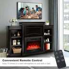 Mobile TV con camino da 70" e focolare elettrico da 28,5" 750W/1500W