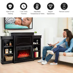 Mobile TV con camino da 70" e focolare elettrico da 28,5" 750W/1500W