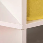 Armadio angolare in legno per bambini autoportante, con cassetti, organizer per giocattoli, vestiti e libri, libreria per bambini, espositore, guardaroba per camera da letto con ferramenta antiribaltamento e cassetti