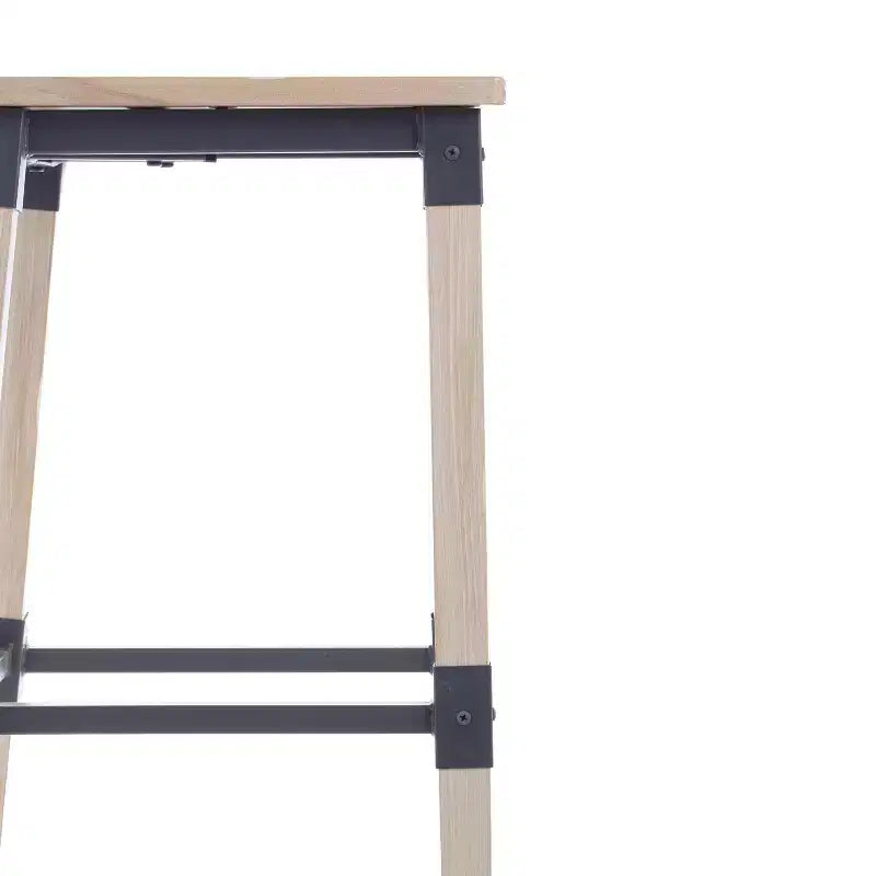 2 Sgabelli da bar in legno in stile industriale rustico di qualità commerciale