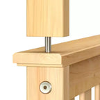 Letto a Castello in Legno Massello Singolo su Piazza con Cassetti Contenitori per Adulti/Bambini