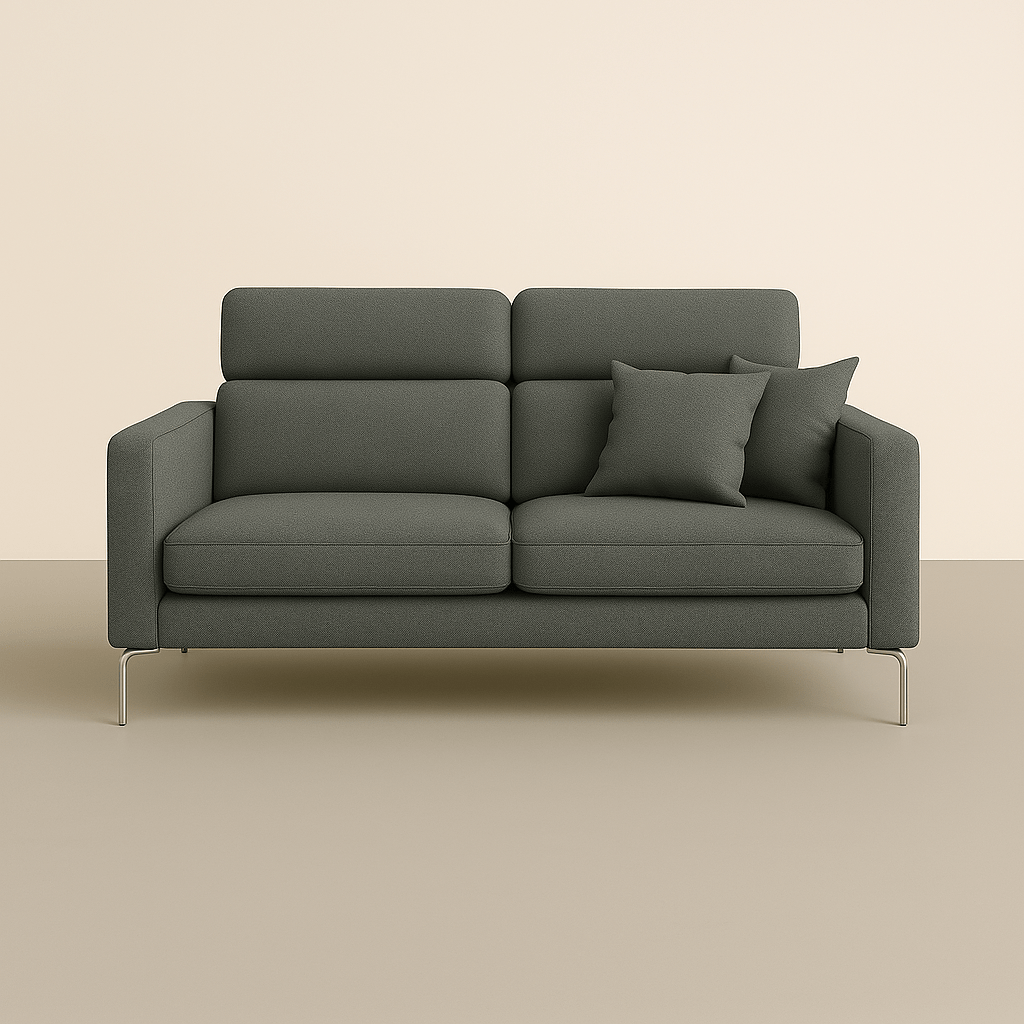 Divano STAND - Moderno con poggiatesta reclinabili - Divano moderno disponibile in vari tessuti e colori - Sofa.Store