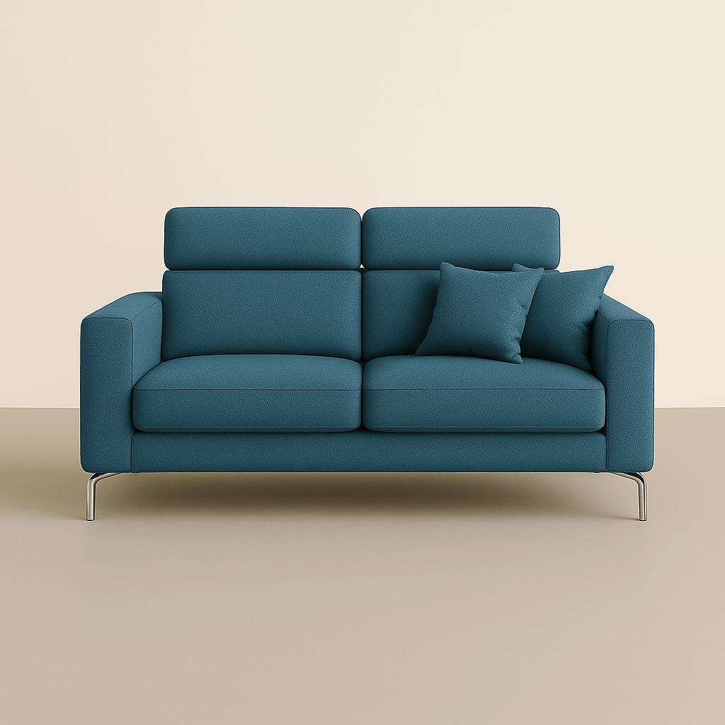 Divano STAND - Moderno con poggiatesta reclinabili - Divano moderno disponibile in vari tessuti e colori - Sofa.Store
