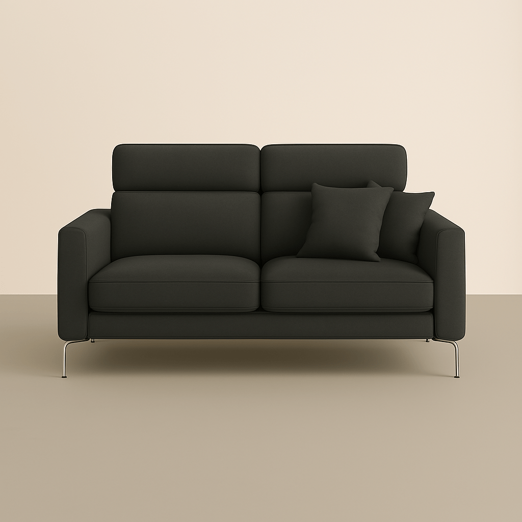 Divano STAND - Moderno con poggiatesta reclinabili - Divano moderno disponibile in vari tessuti e colori - Sofa.Store