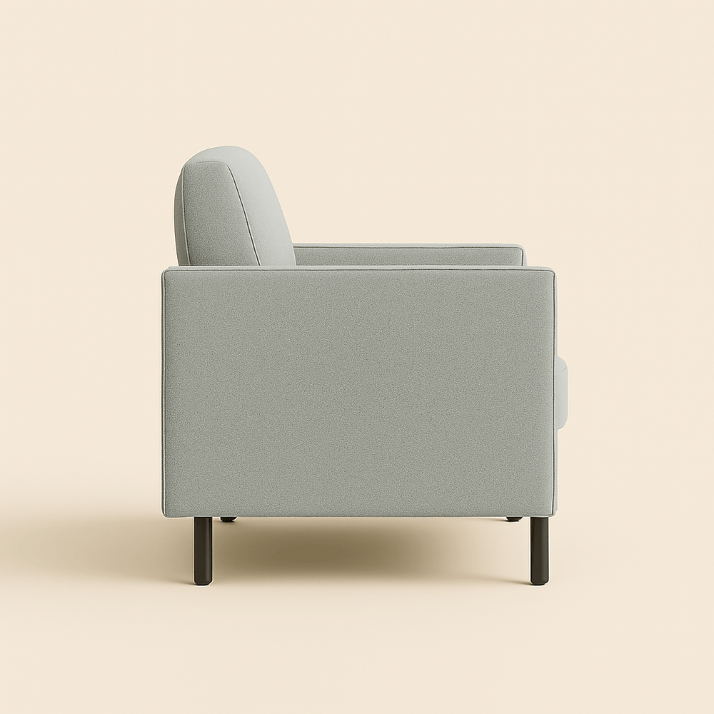 Ledge – Poltrona Moderna con Braccioli Sottili e Design Lineare - Divano moderno disponibile in vari tessuti e colori - Sofa.Store