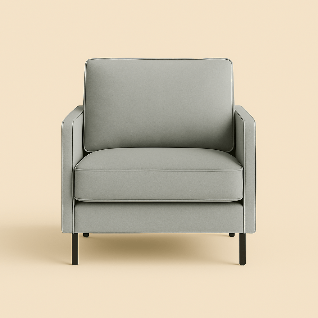 Ledge – Poltrona Moderna con Braccioli Sottili e Design Lineare - Divano moderno disponibile in vari tessuti e colori - Sofa.Store