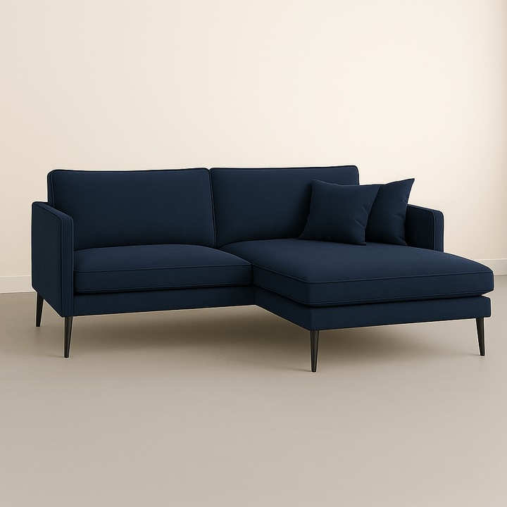 Tyler – Divano angolare con chaise - longue in stile scandinavo - Divano moderno disponibile in vari tessuti e colori - Sofa.Store