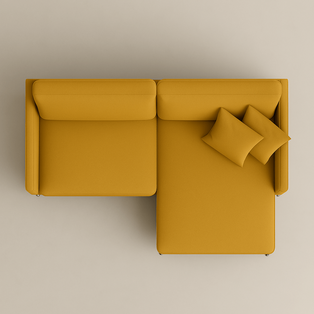 Tyler – Divano angolare con chaise - longue in stile scandinavo - Divano moderno disponibile in vari tessuti e colori - Sofa.Store